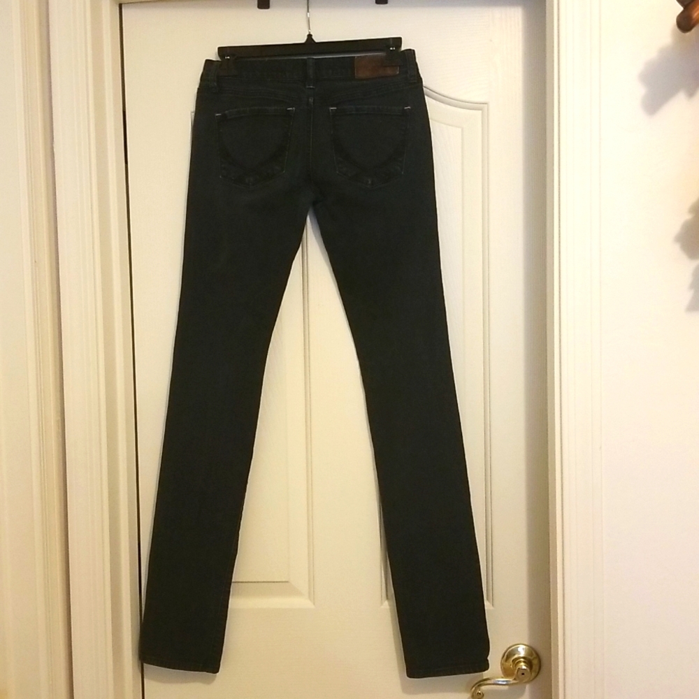 "Pink" black skinny jeans